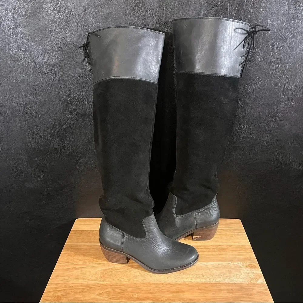 Lucky Brand Komah Black Knee High Boots Size 5.5‎